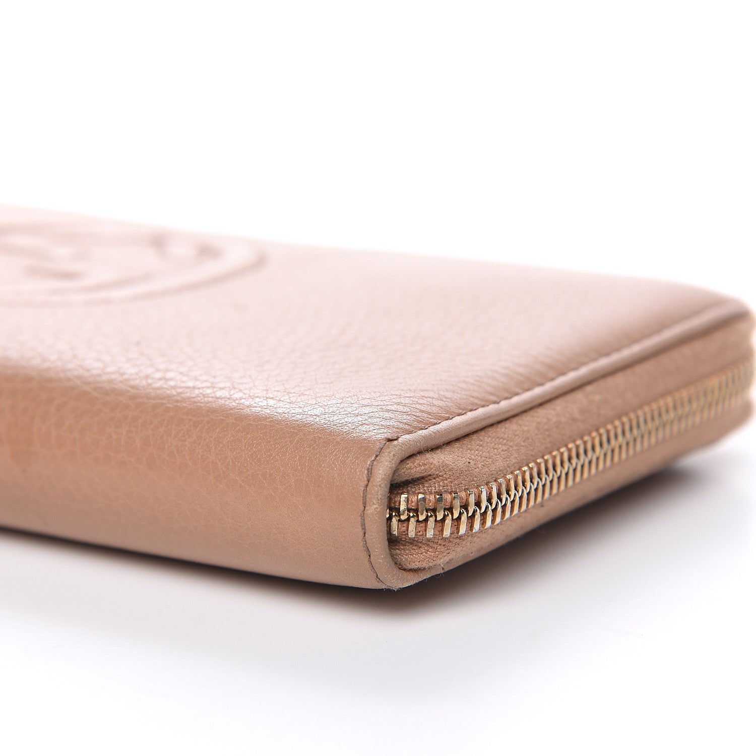 Gucci Calfskin Soho Zip Around Wallet Camelia 9 of 14