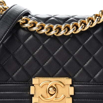 Chanel Calfskin Quilted Small Boy Flap Black 12 of 12