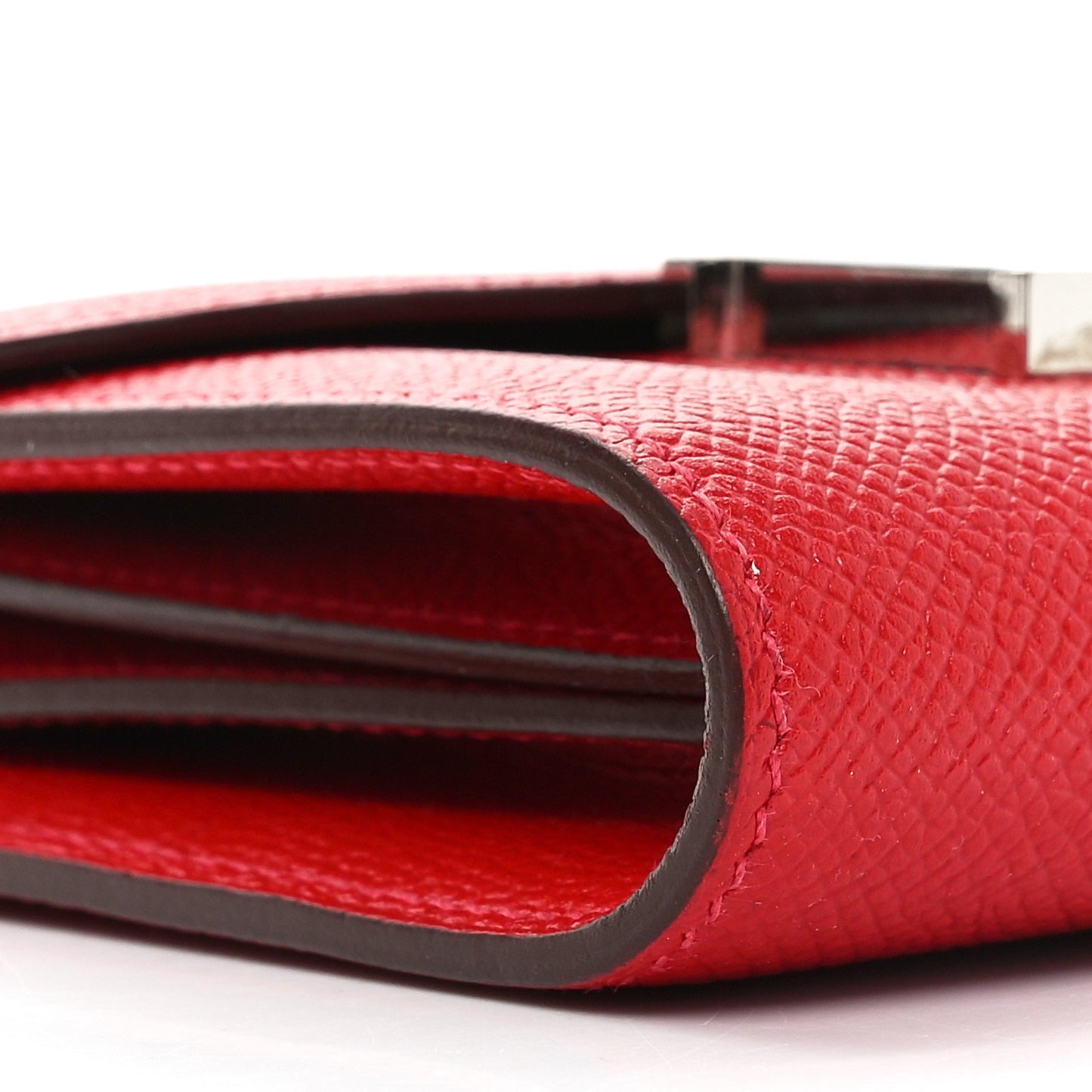 Epsom Constance Compact Passant Wallet Rouge Casaque