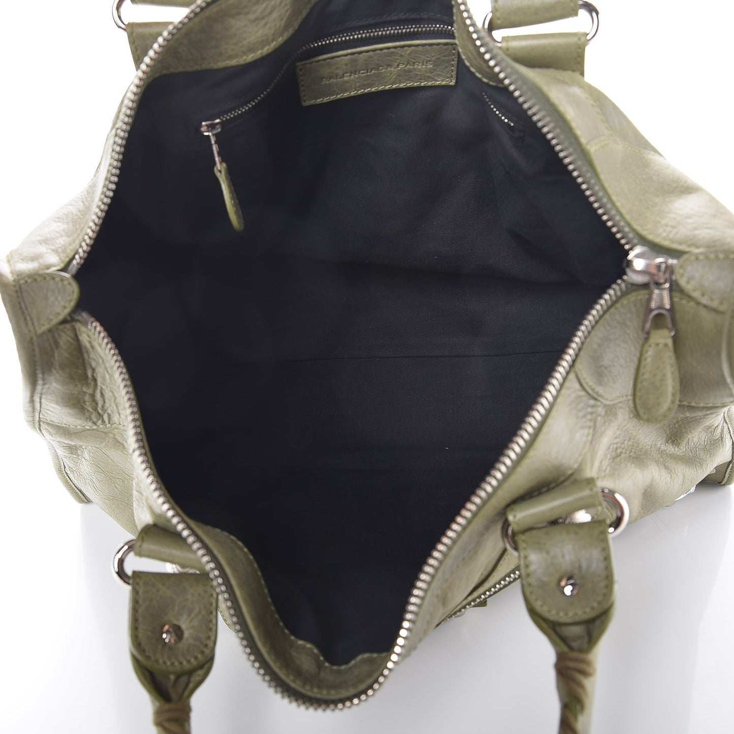 Agneau Giant 21 Silver Hardware Work Vert Militaire