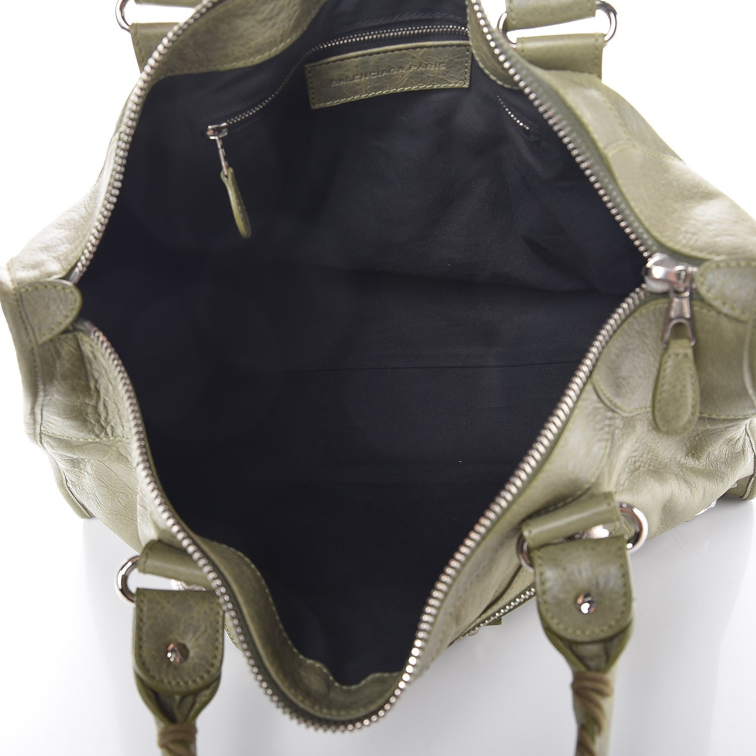 Balenciaga Agneau Giant 21 Silver Hardware Work Vert Militaire 5 of 7