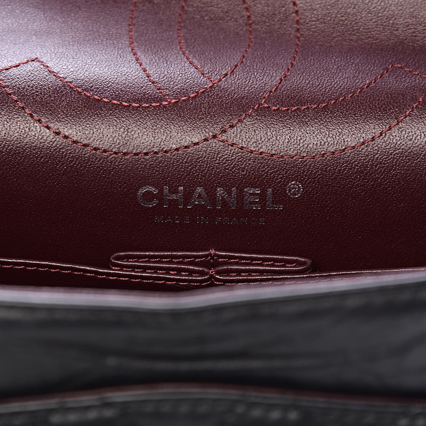 Aged Calfskin Quilted 2.55 Reissue 226 Flap Black