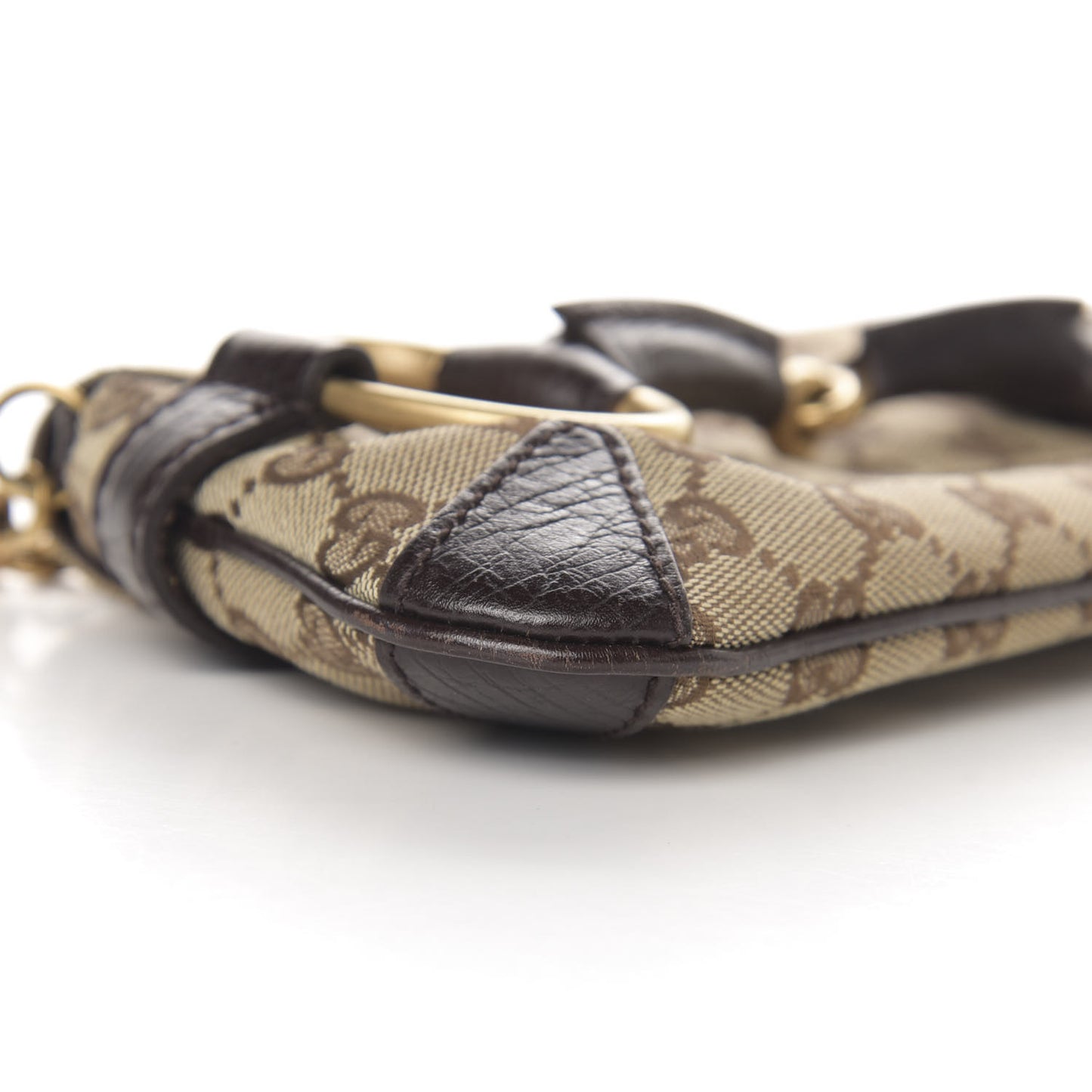 Monogram Horsebit Clutch Dark Brown