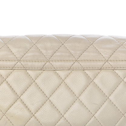 Chanel Caviar Quilted Timeless Accordion Flap Dark White 13 of 16