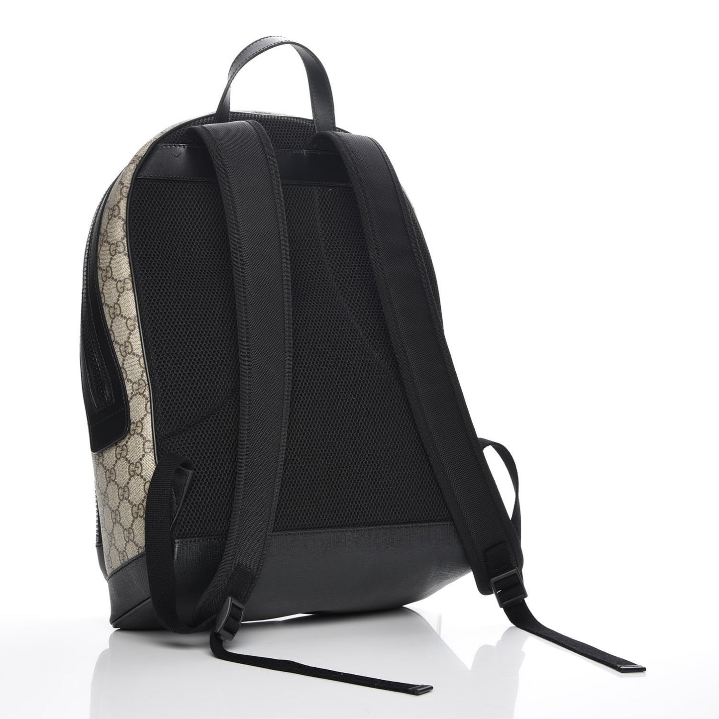 GG Supreme Monogram Medium Backpack Black