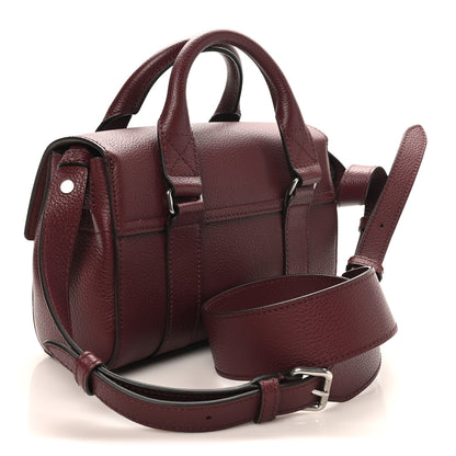 Mulberry Small Classic Grain Mini Bayswater Black Cherry 2 of 9