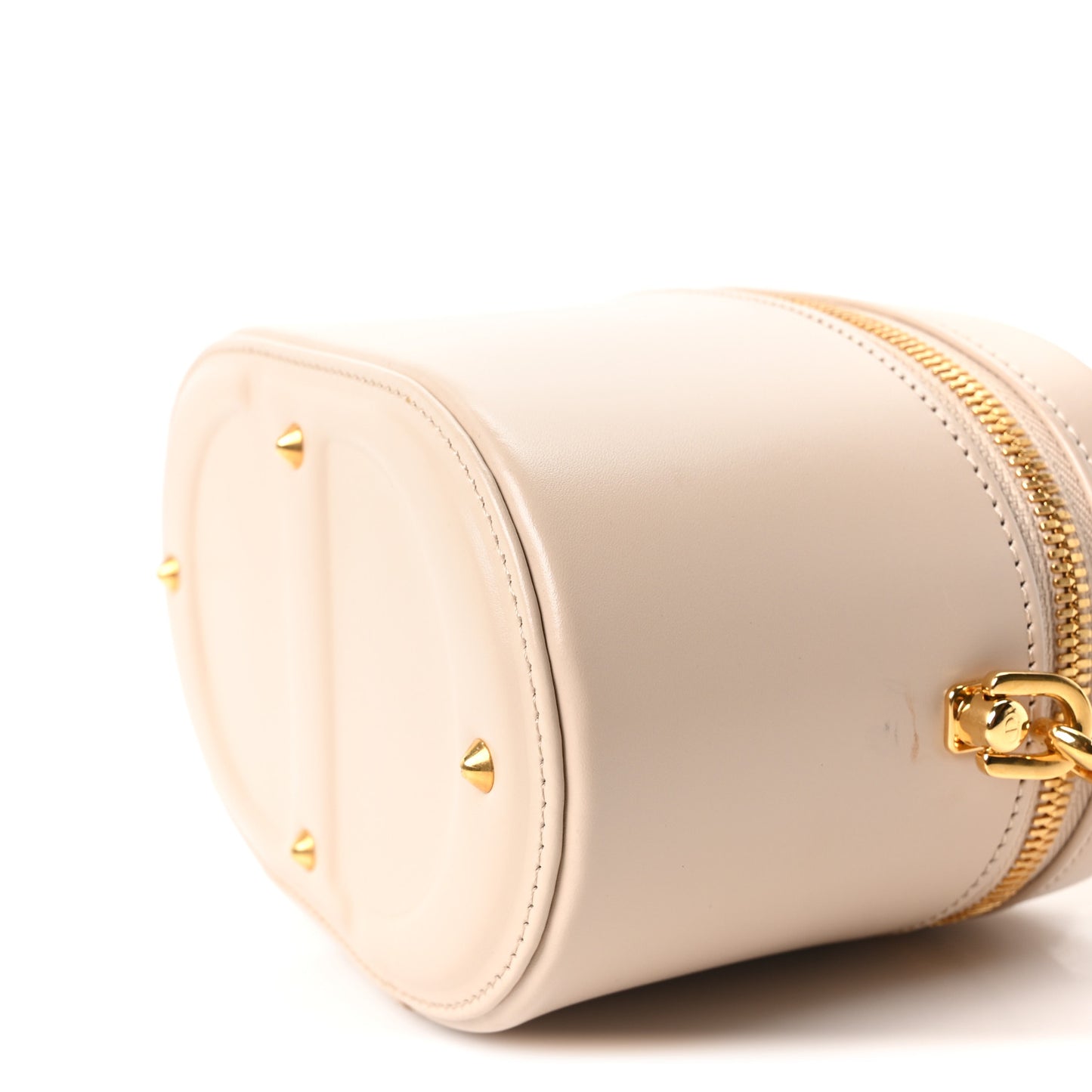 Calfskin CD Signature Vanity Caramel Beige