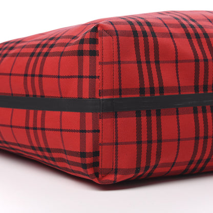 Burberry Vintage Check Extra Large The Giant Reversible Tote Blue Red 16 of 17