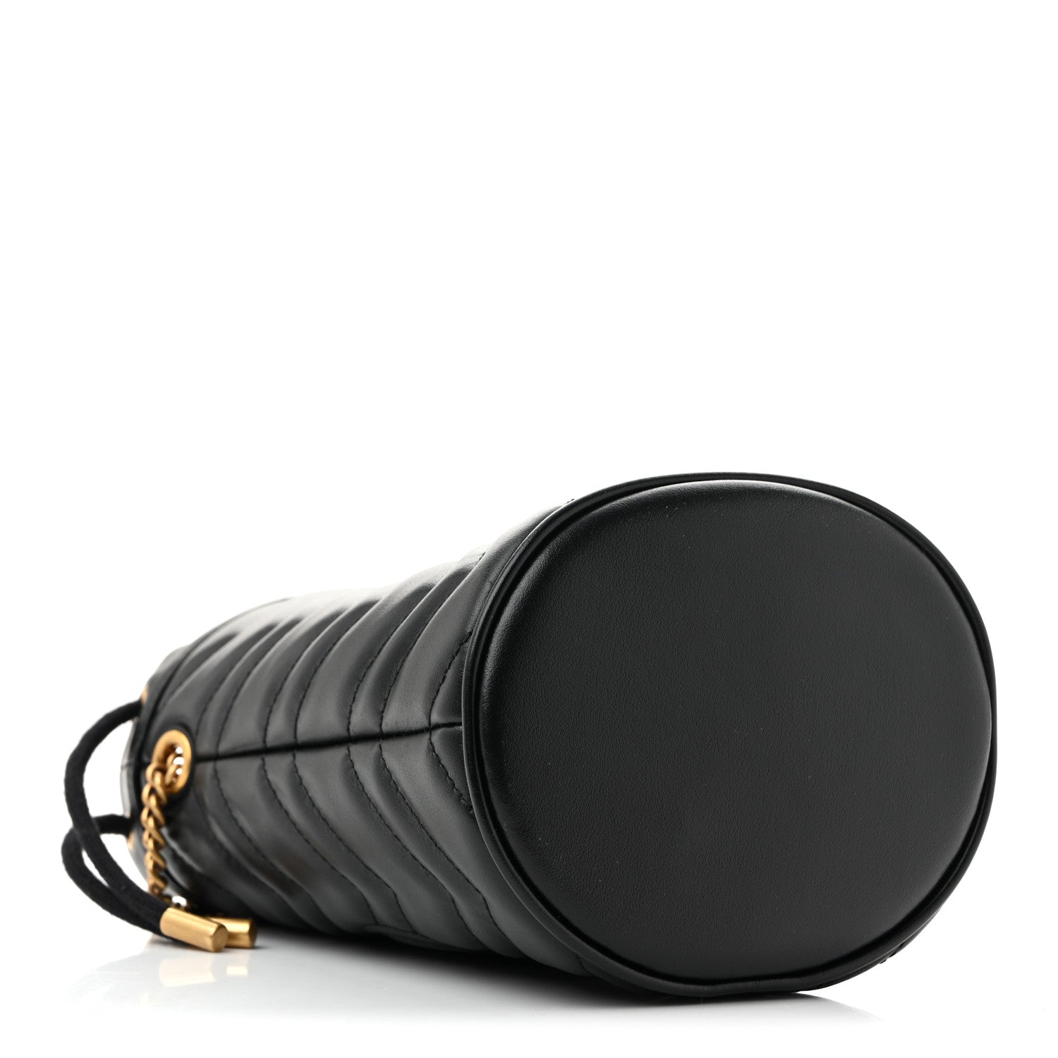 Gucci Calfskin Matelasse Mini GG Marmont 2.0 Bucket Bag Black 4 of 11