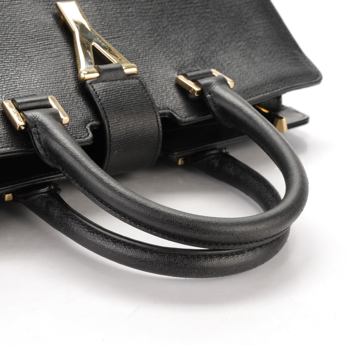 Tweed Calfskin Classic Small Cabas Y Bag Black