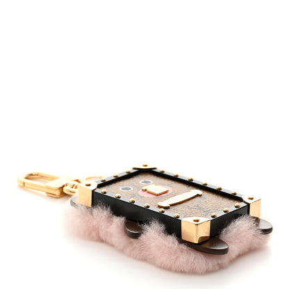Louis Vuitton Mink Fur Reverse Monogram Eye-Trunk Bear Bag Charm Key Holder 3 of 7
