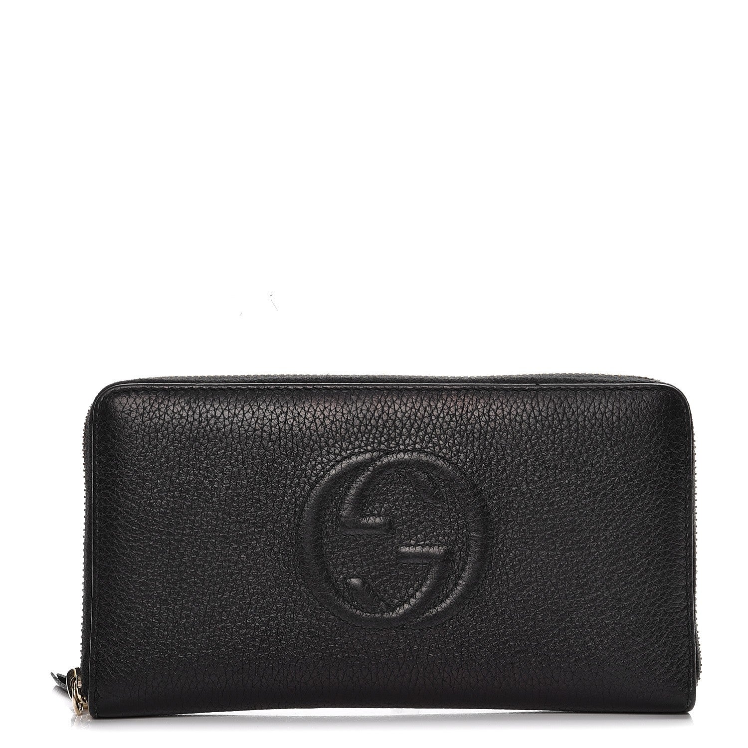 Gucci Calfskin Soho Zip Around Wallet Black 1 of 10