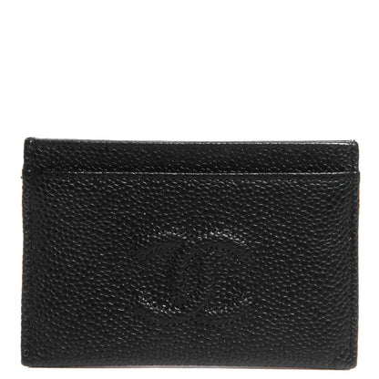 Chanel Caviar Timeless CC Card Holder Black 1 of 7