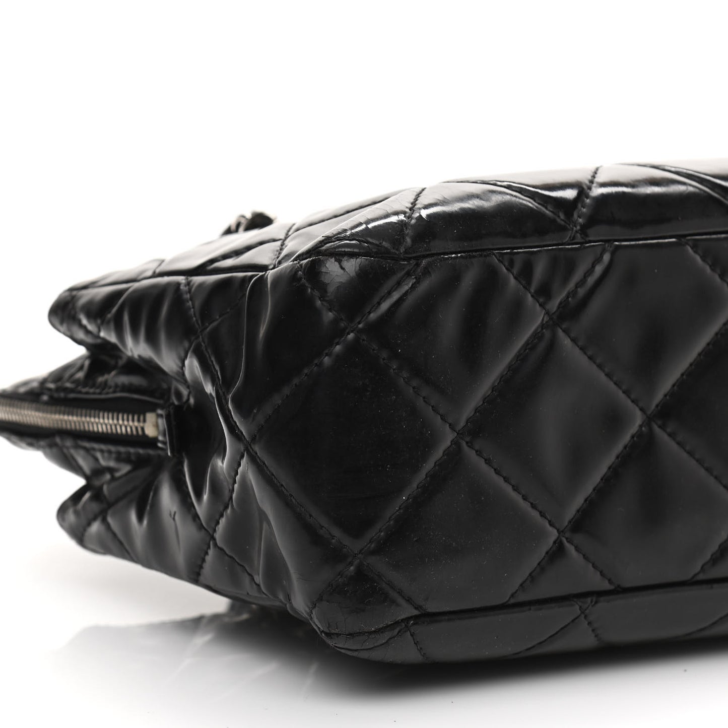 Vinyl Quilted In The Business Tote Black