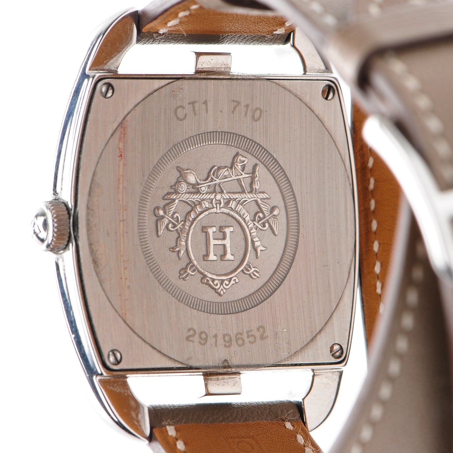 Stainless Steel Swift 33mm Cape Cod Tonneau Double Tour Quartz Watch Etoupe