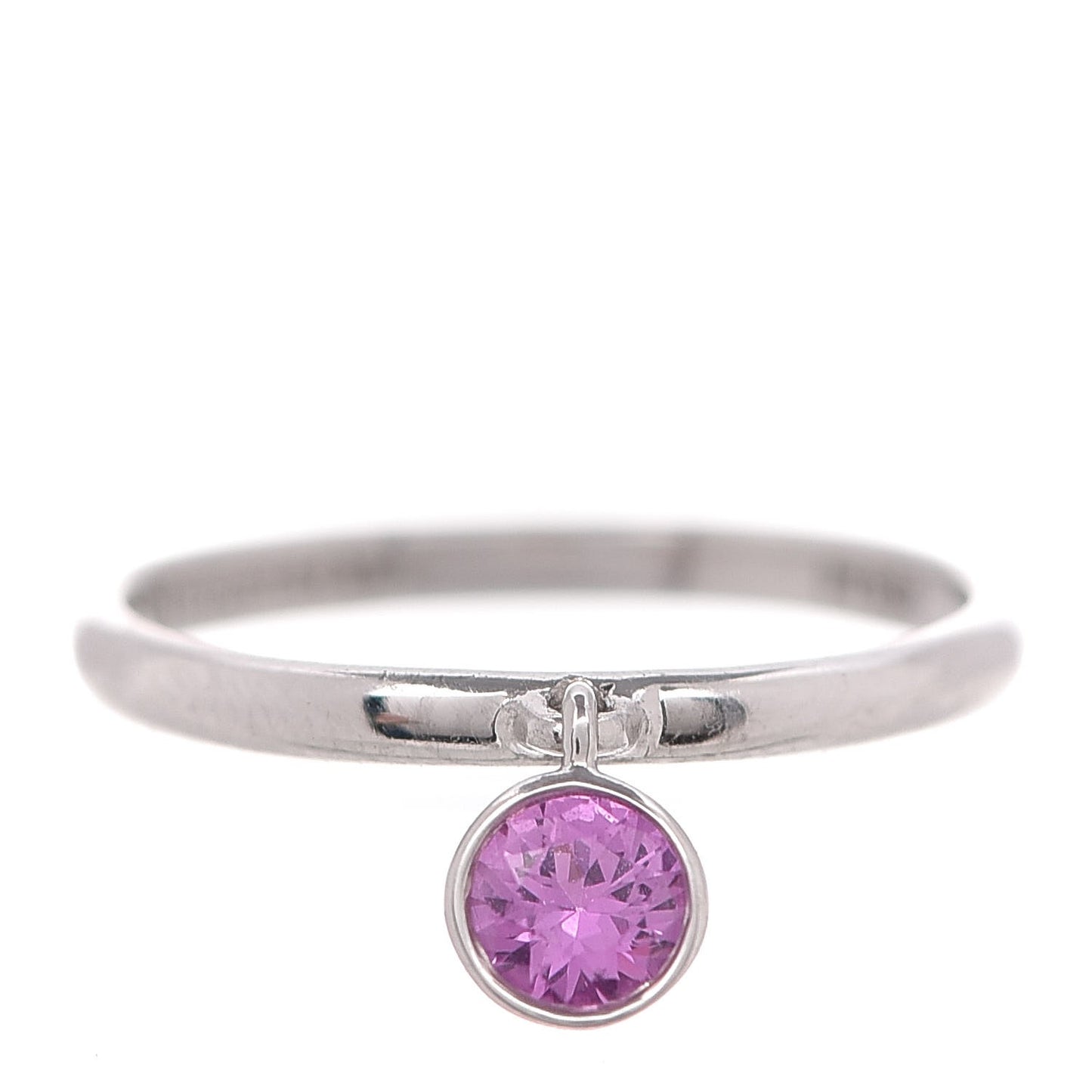 Platinum Sapphire Swing Dangle Ring 44 3