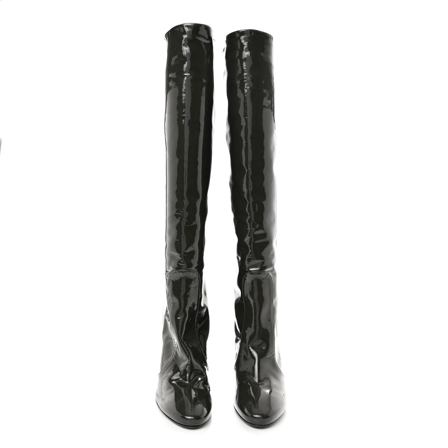 Patent Hallie Tall Boots 37 Black