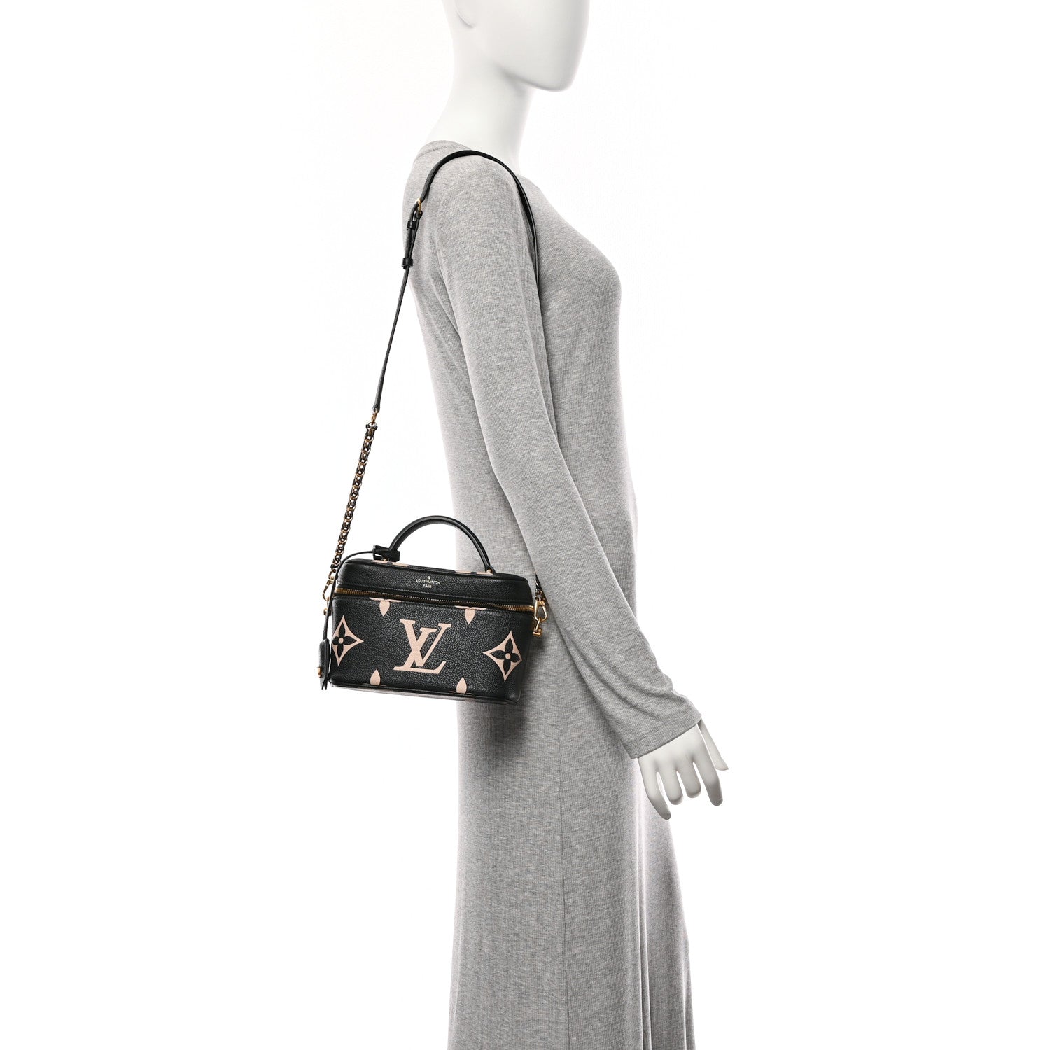 Louis Vuitton Empreinte Monogram Giant Vanity PM Black Beige 2 of 9