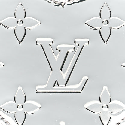 Louis Vuitton Monogram Mirror Heart Coin Purse Silver 7 of 10