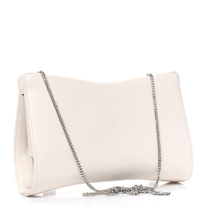 Jimmy Choo Calfskin Crystal Venus Clutch with Chain White 2 of 5