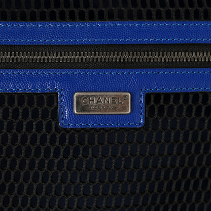 Chanel Nylon Airline Printed Coco Case Trolley White Navy Blue Red 6 of 11