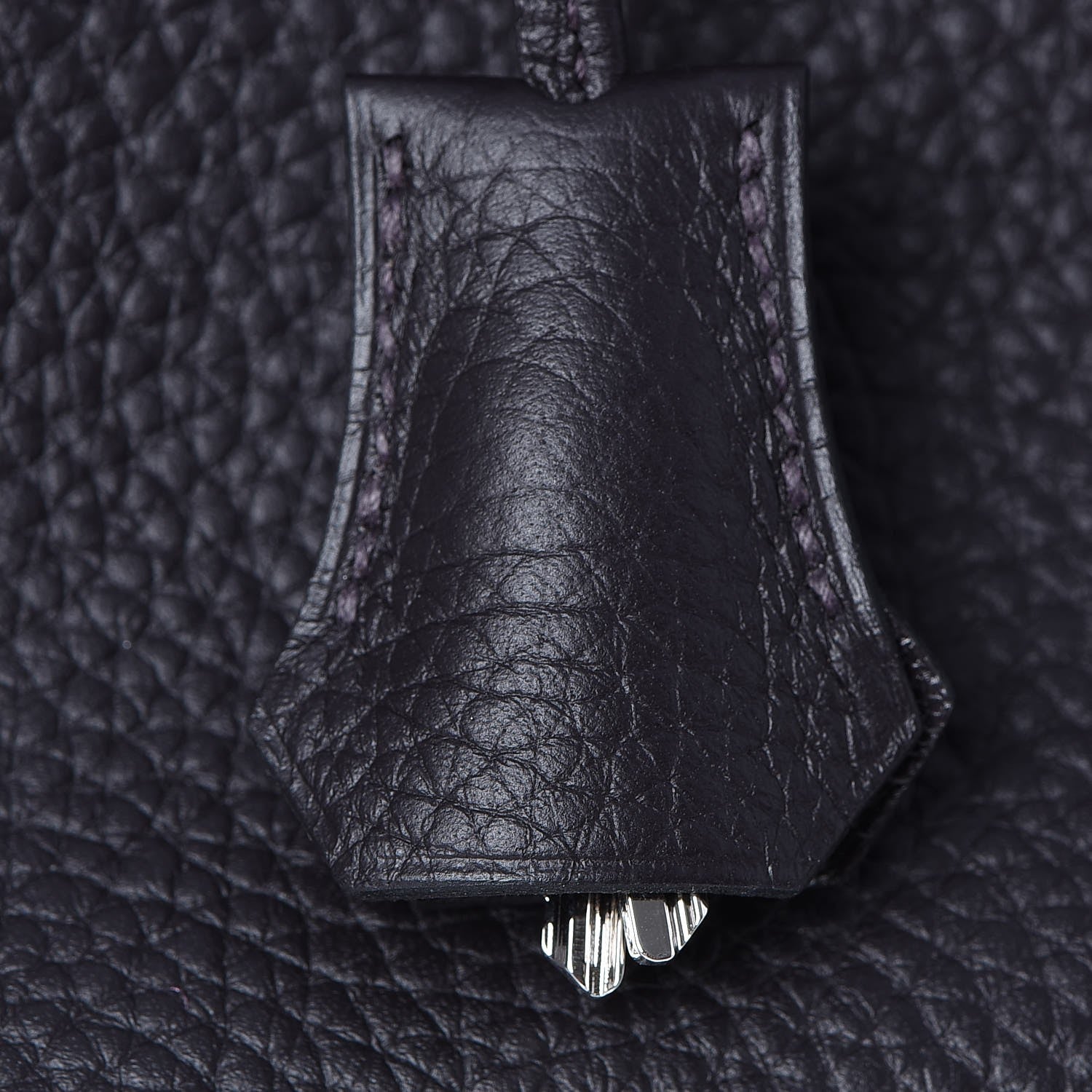 Hermes Taurillon Clemence Birkin 35 Prunoir 19 of 31