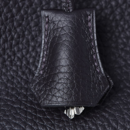 Hermes Taurillon Clemence Birkin 35 Prunoir 19 of 31