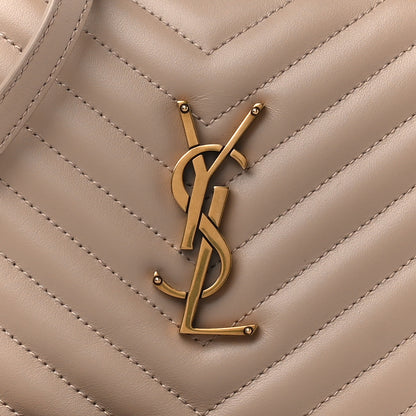 Saint Laurent Calfskin Matelasse Monogram Lou Camera Bag Dark Beige 10 of 13