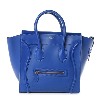 Celine Smooth Calfskin Mini Luggage Royal Blue 1 of 8