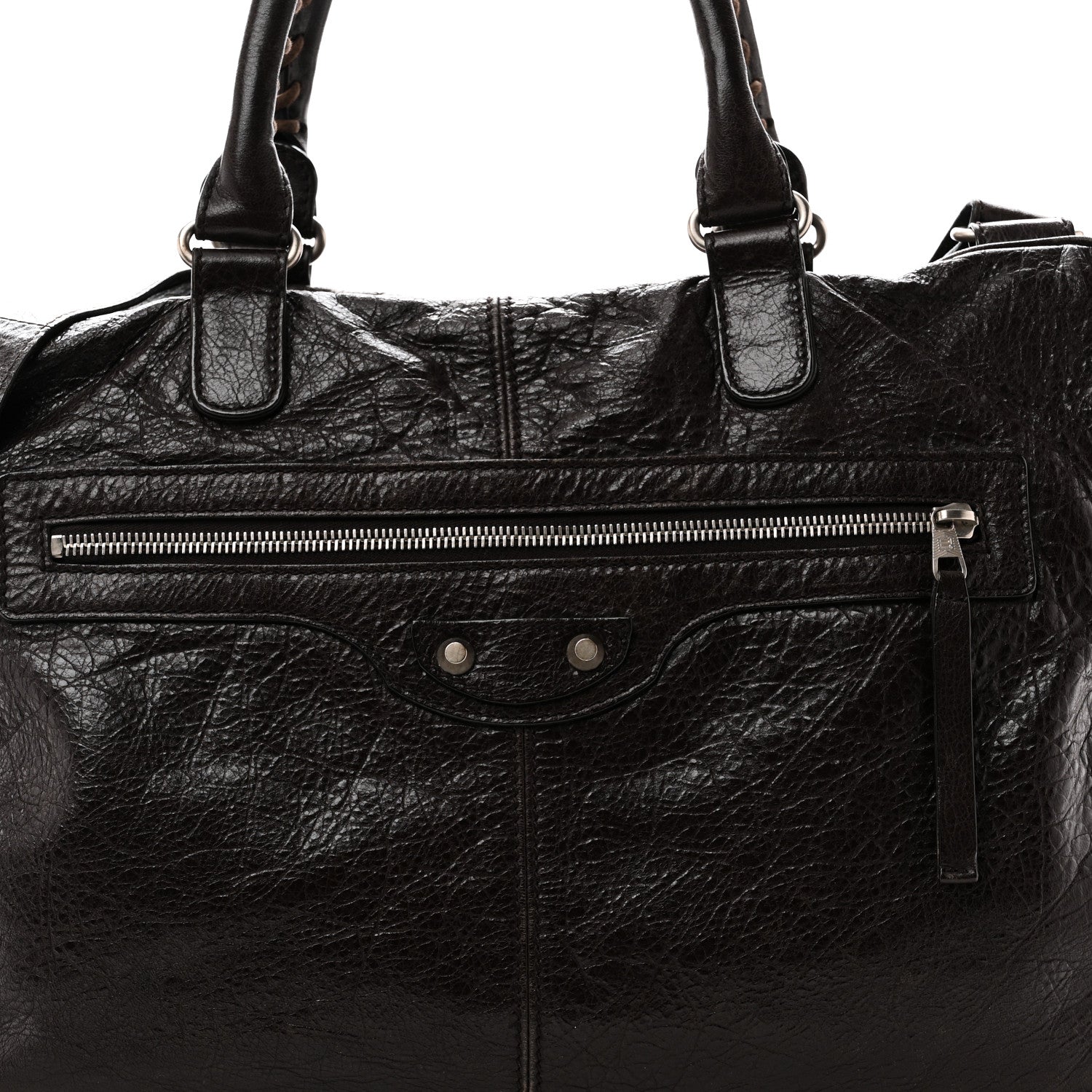 Balenciaga Agneau Classic Hardware Mens Mini Folder Cigare Fonce