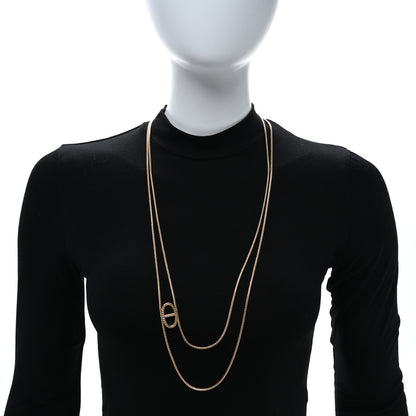 Hermes 18K Yellow Gold Chaine D'Ancre Danae Long Necklace 2 of 5