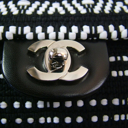 Chanel Woven Tweed Small Flap Black 6 of 11