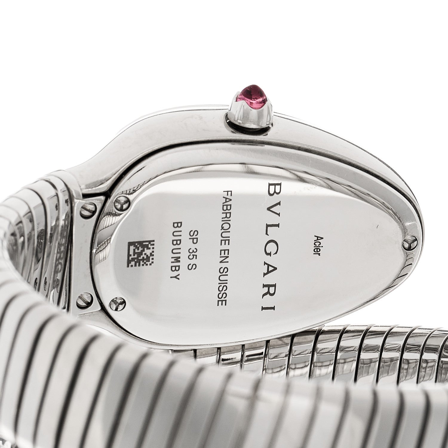 Bulgari Stainless Steel 35mm Serpenti Tubogas Quartz Watch Black 4 of 5