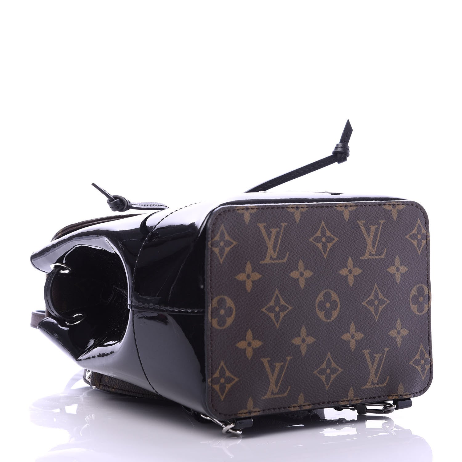Louis Vuitton Patent Monogram Hot Springs Backpack Black 3 of 9