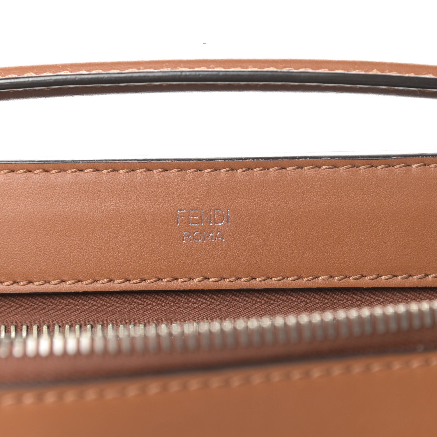 Fendi Vitello Baltico Dolce DotCom Satchel Corteccia Bubblegum 6 of 18