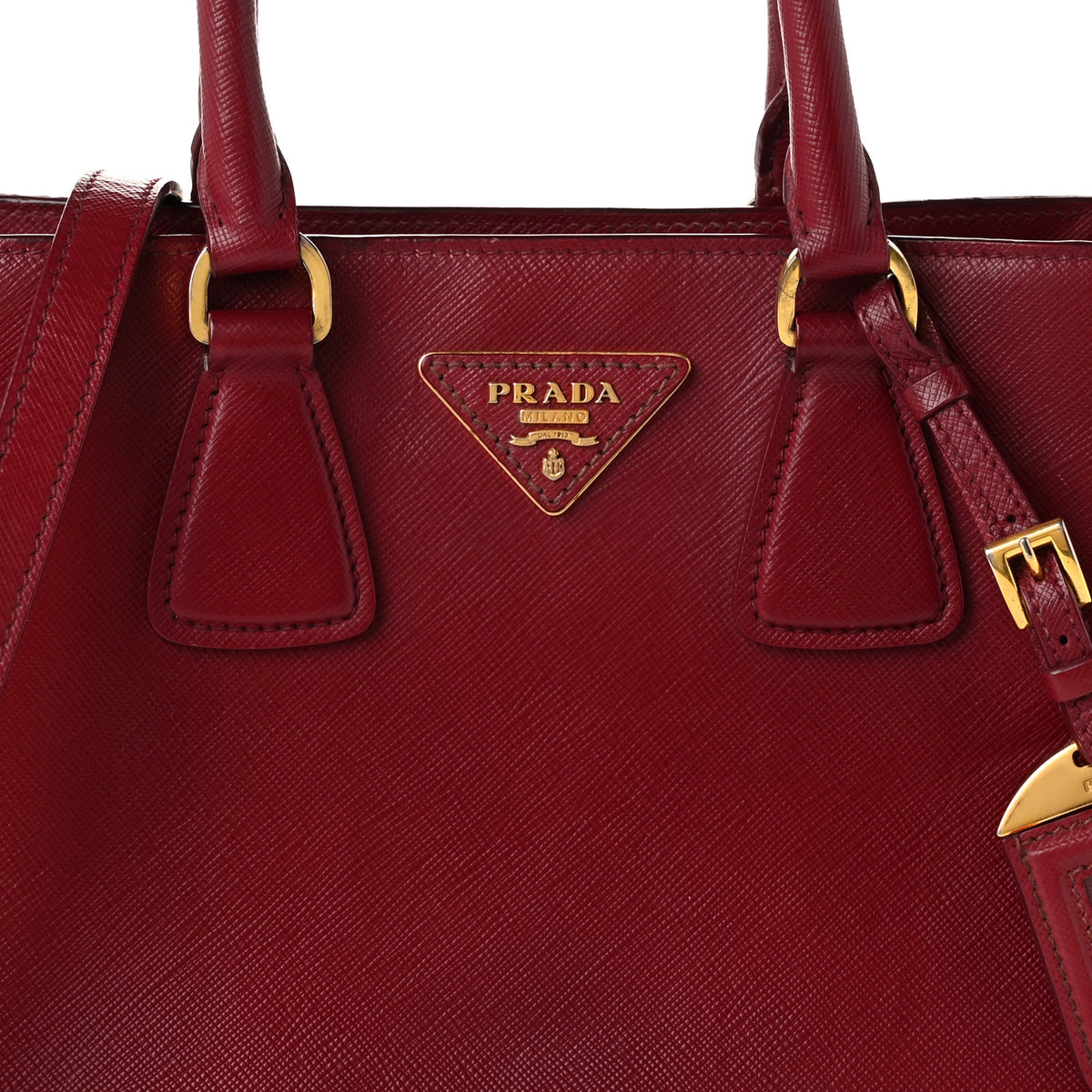 Saffiano Lux 2way Tote Cerise Fuoco