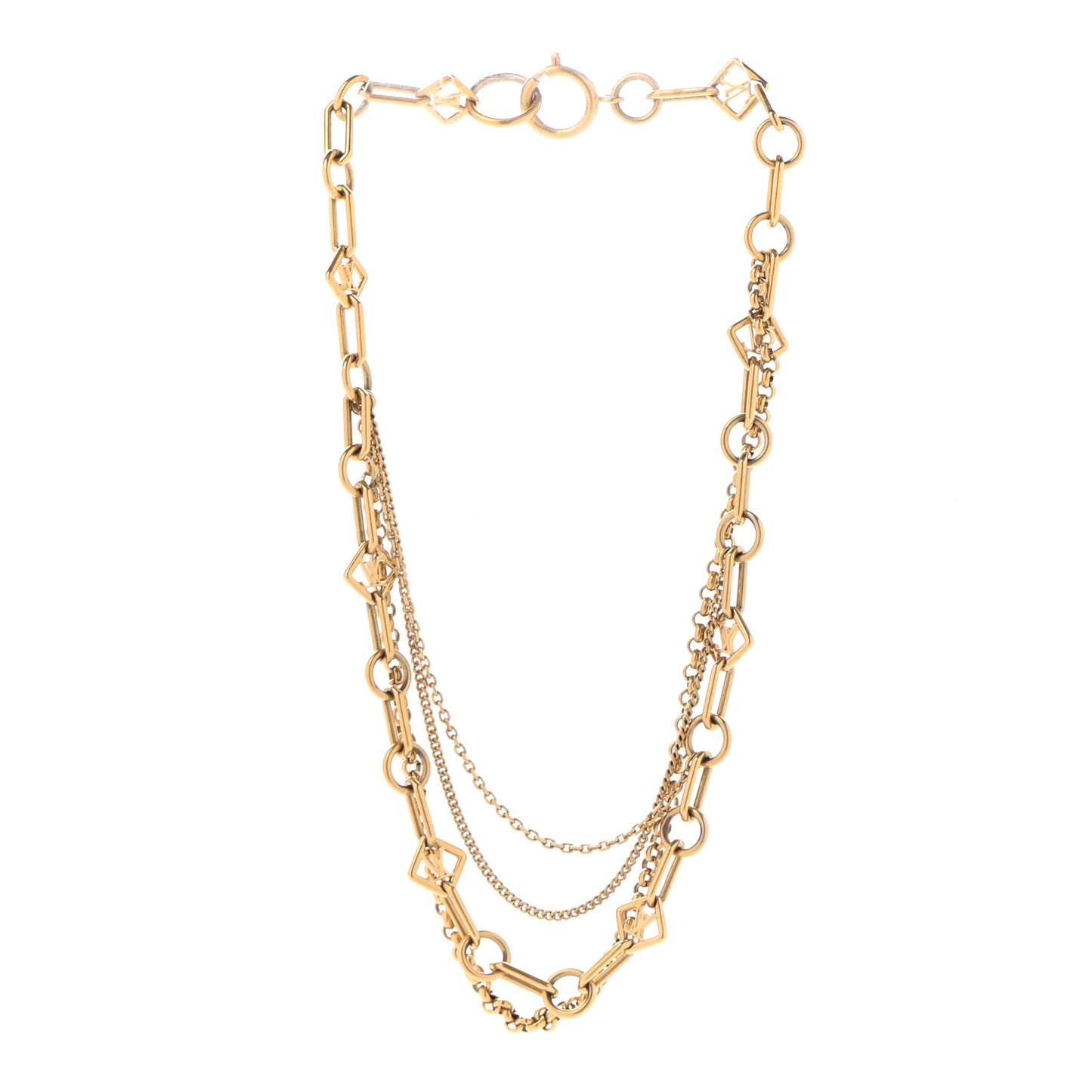 Collier Vegas Chain Necklace Gold