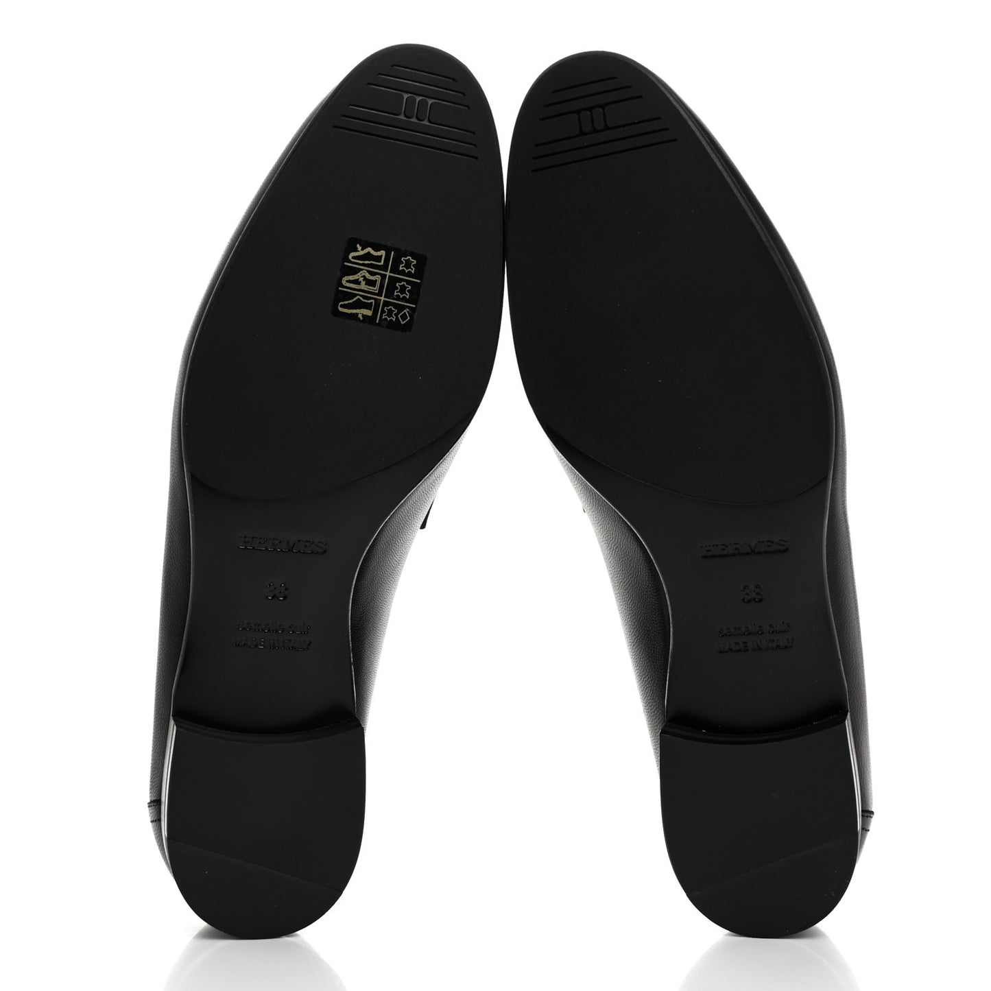 Goatskin Womens Paris Loafers 38 Black