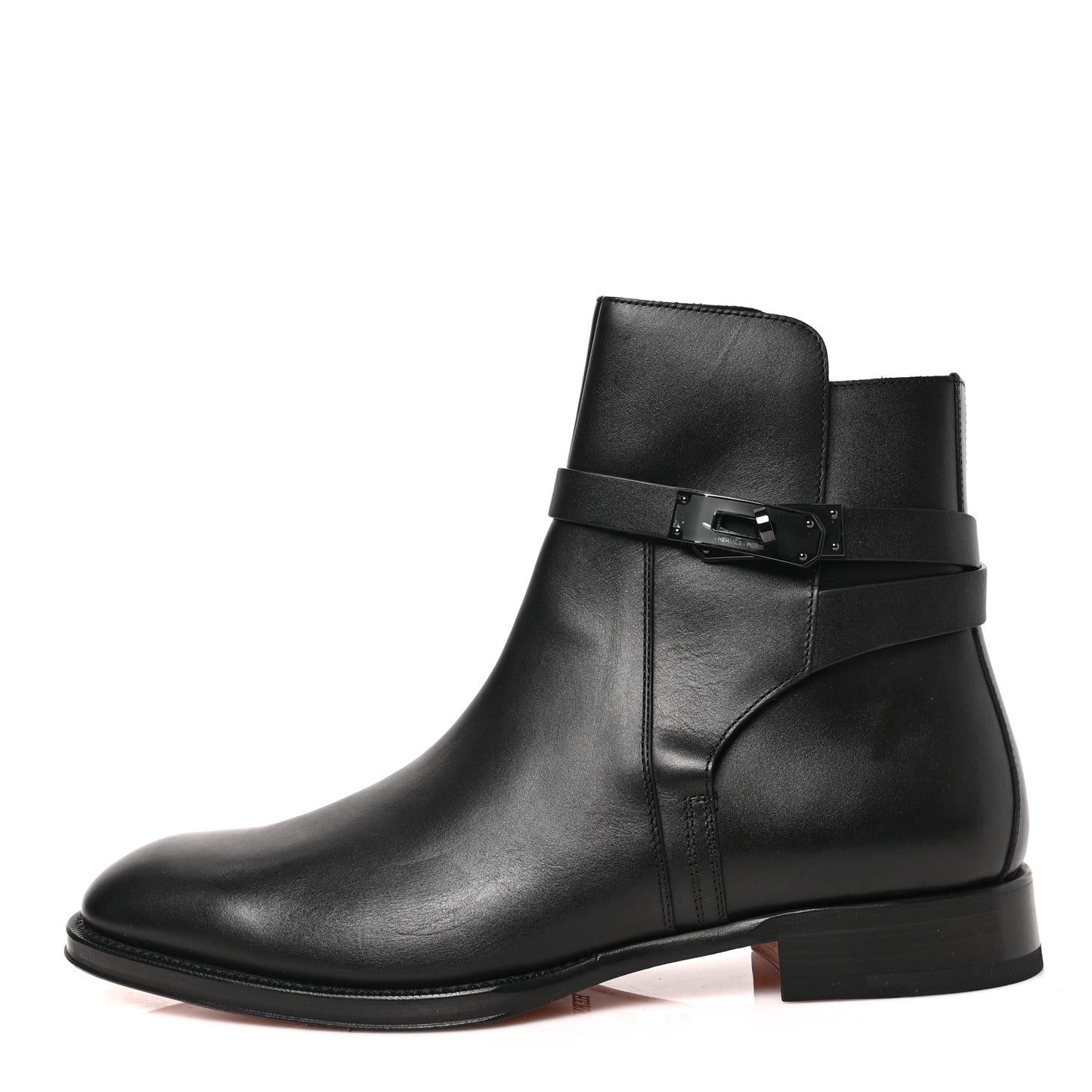 Calfskin Mens Fortune Ankle Boots 42.5 Black
