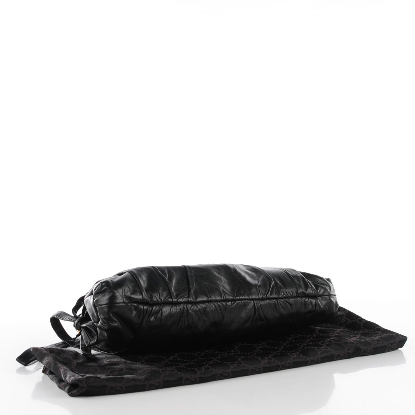 Leather Large Hysteria Clutch Black