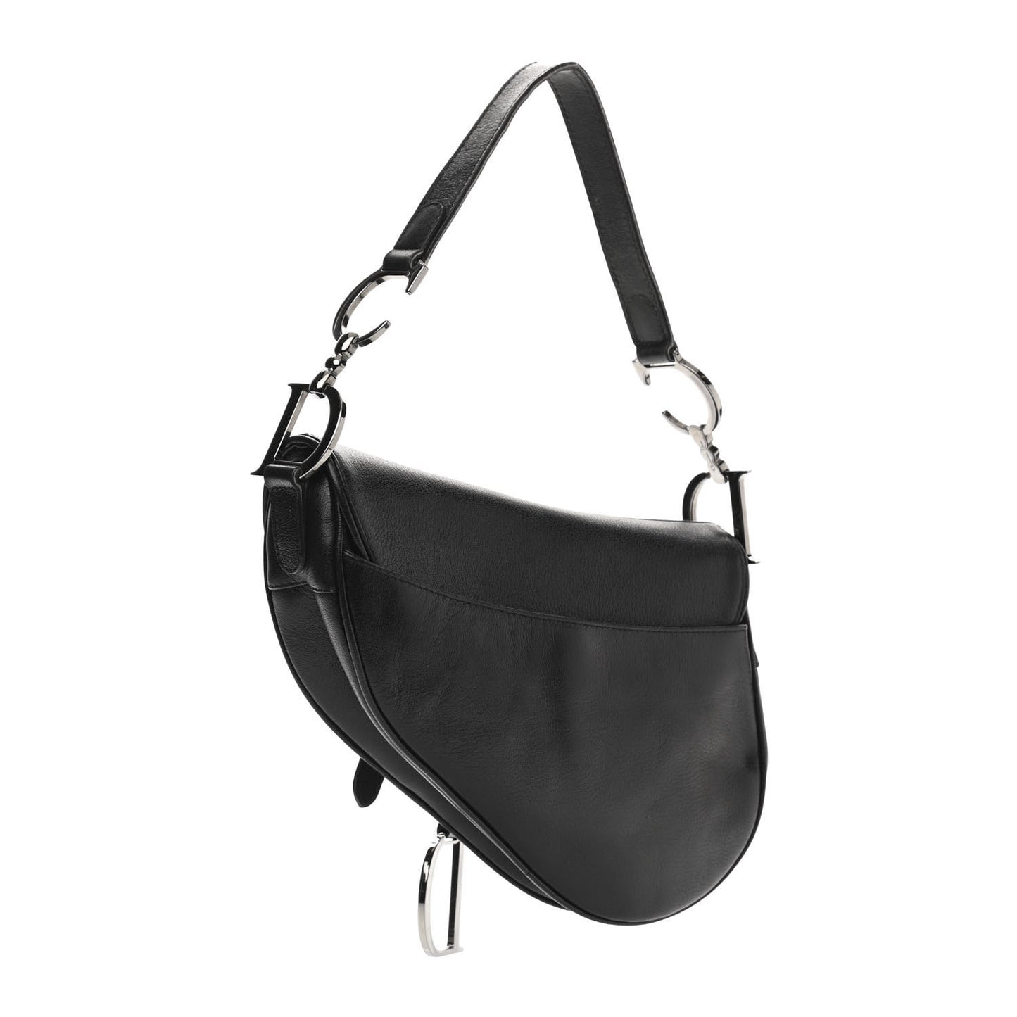 Calfskin Saddle Bag Black