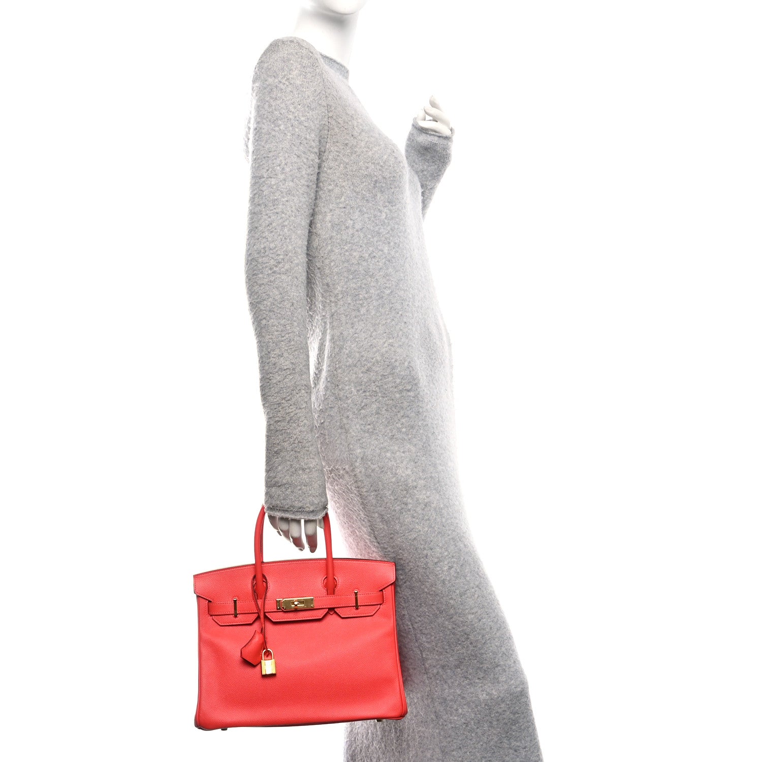 Hermes Epsom Birkin 30 Rouge Pivoine 2 of 10