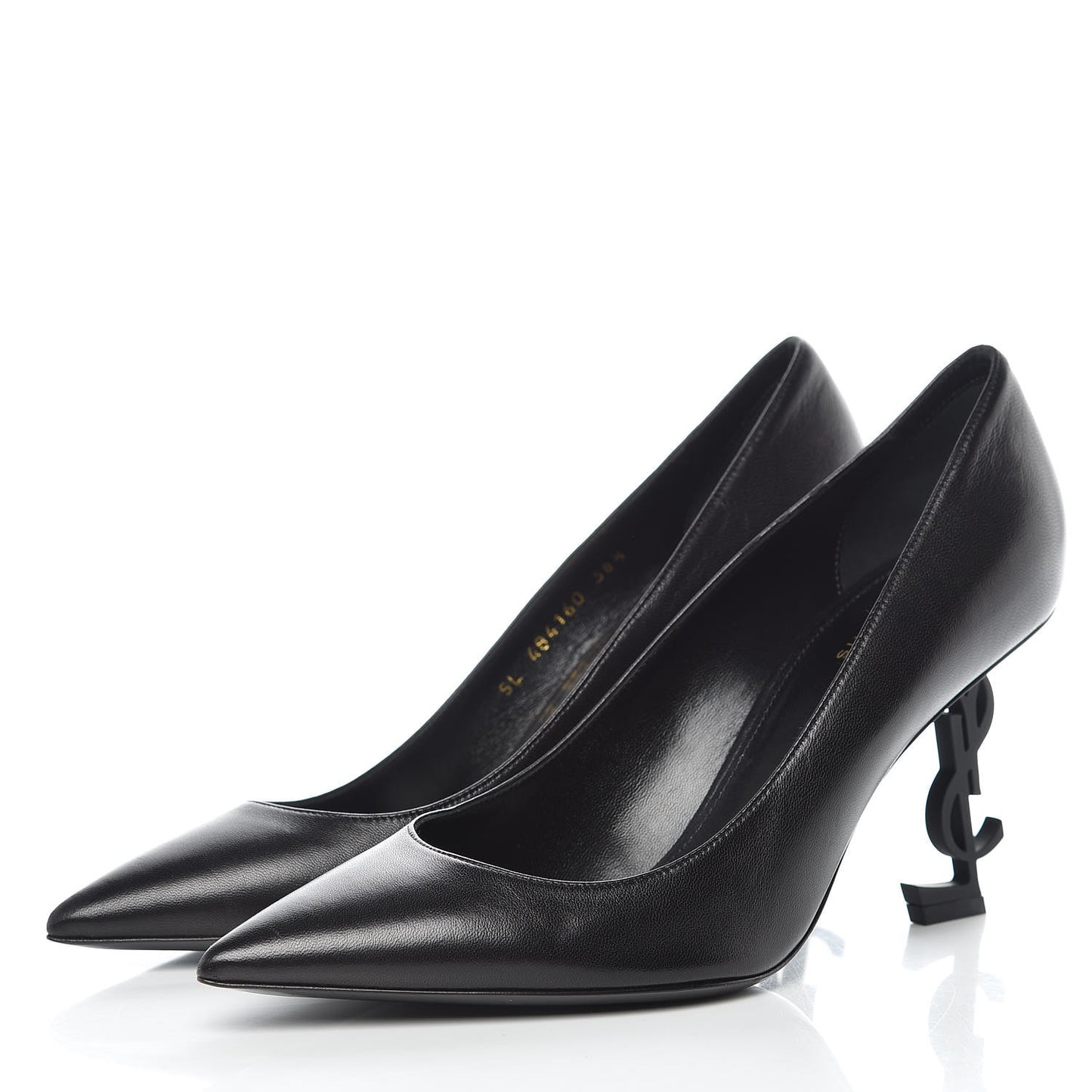 Calfskin Opyum 85 Pumps 38.5 Black