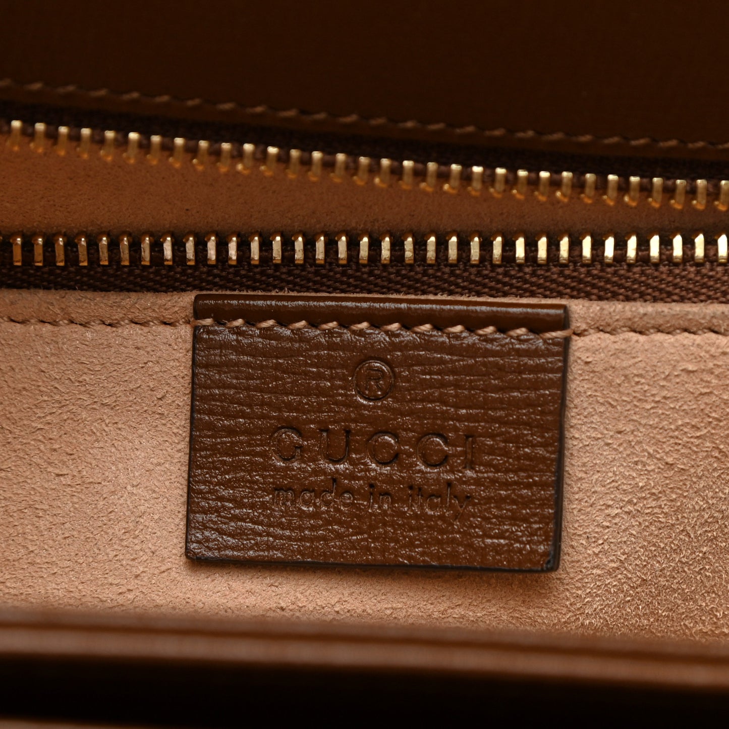 GG Supreme Monogram Horsebit 1955 Shoulder Bag Beige Brown Sugar