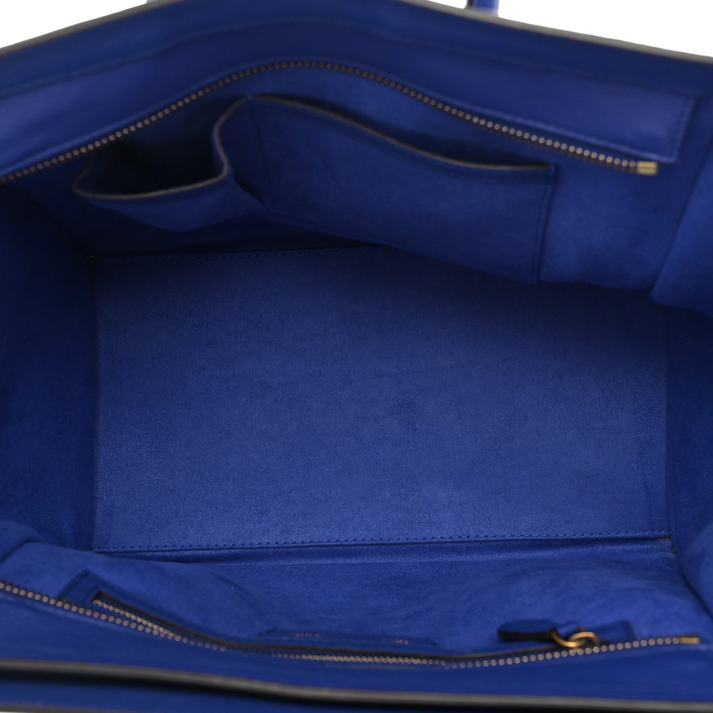 Drummed Calfskin Mini Luggage Indigo