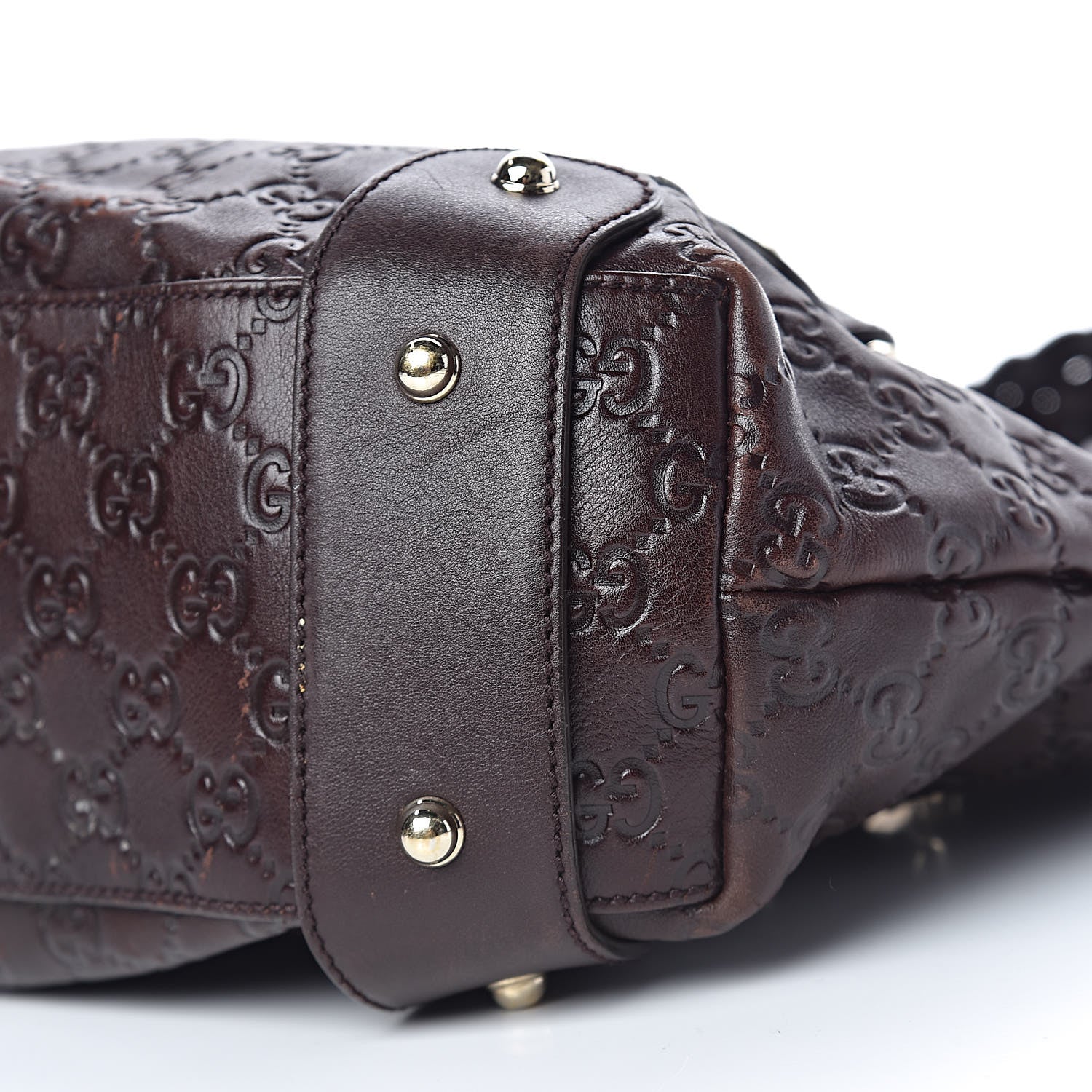Gucci Guccissima Small Pelham Shoulder Bag Chocolate 10 of 17
