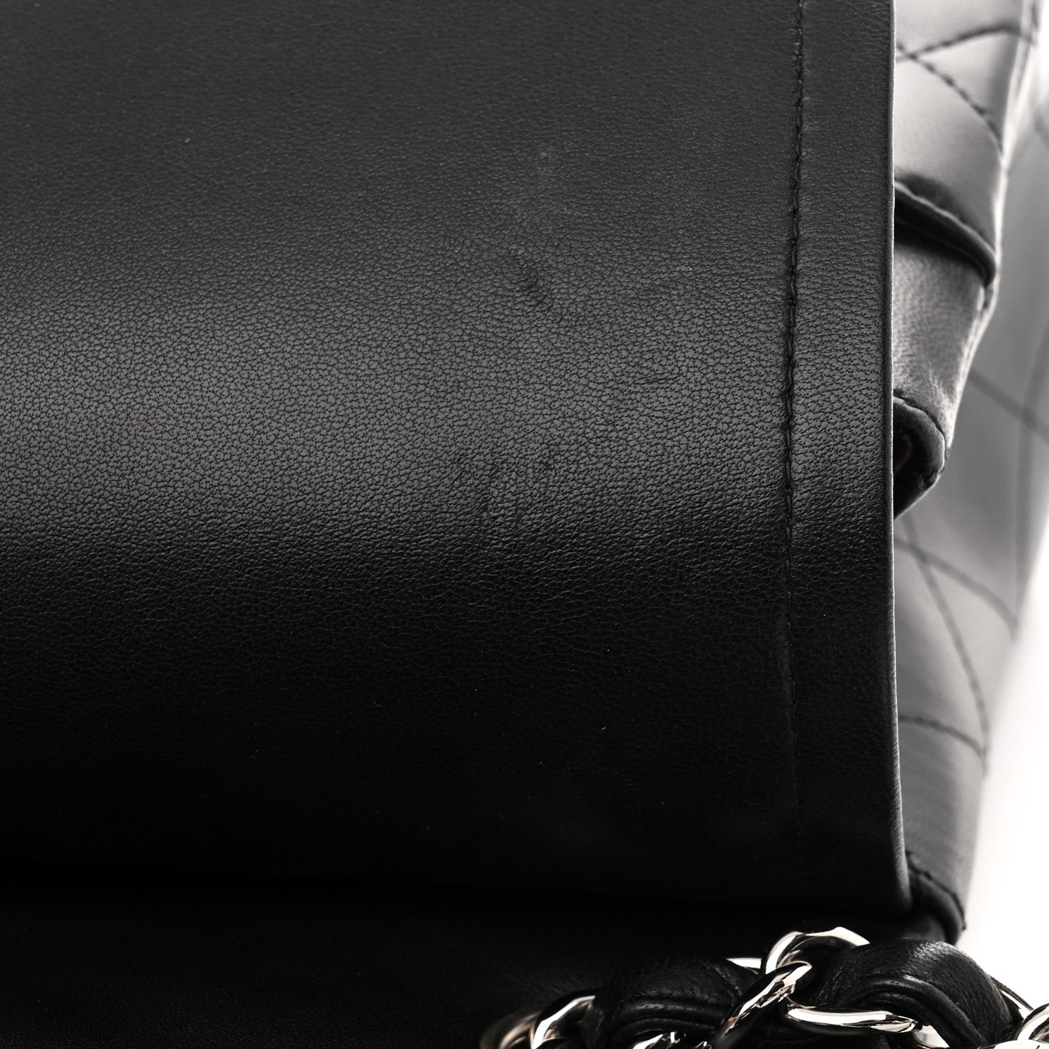 Chanel Lambskin Quilted Jumbo Double Flap Black 11 of 14