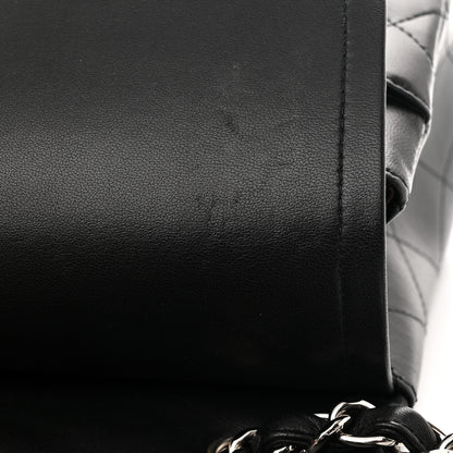 Chanel Lambskin Quilted Jumbo Double Flap Black 11 of 14