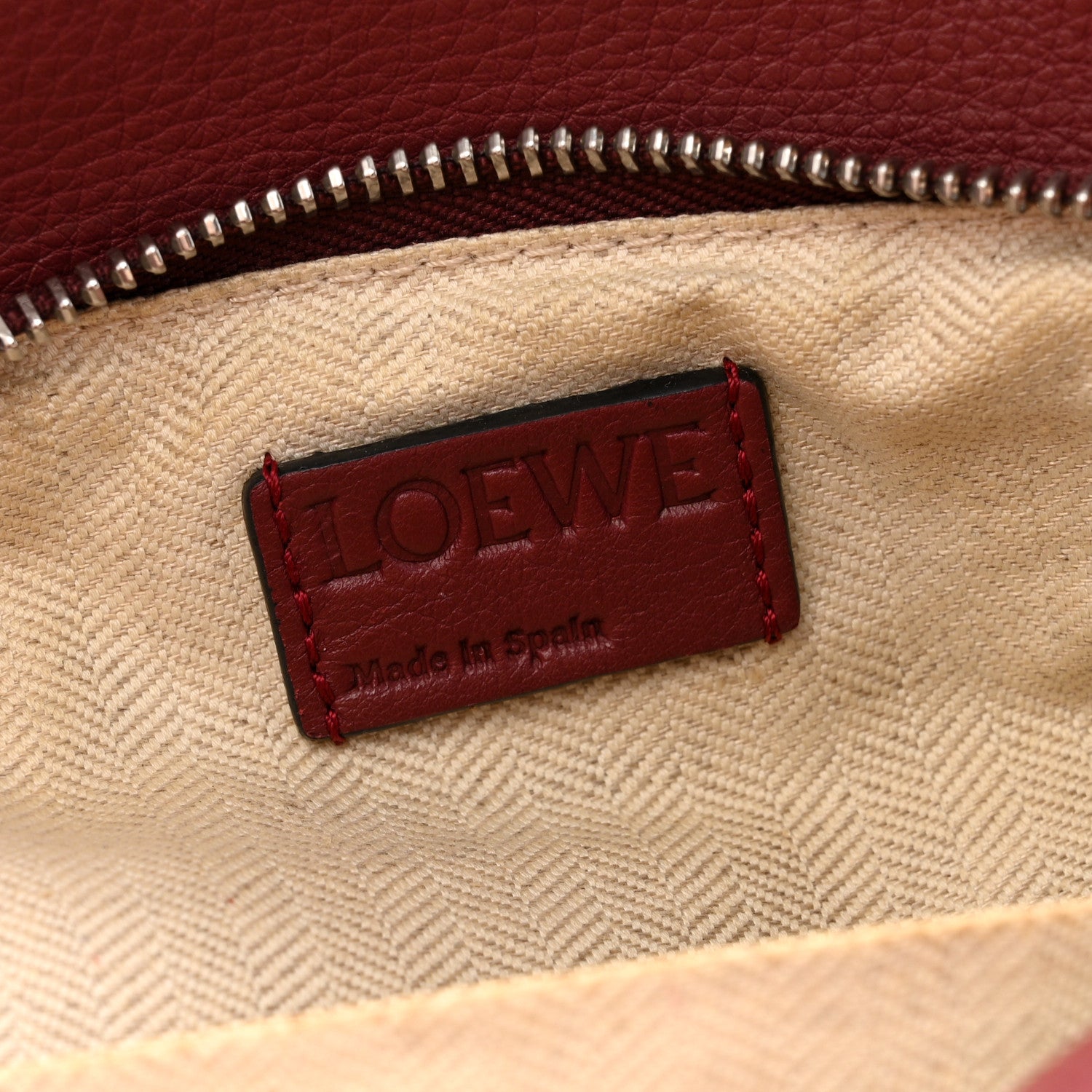 Loewe Calfskin Small Puzzle Bag Wine Garnet 5 of 13