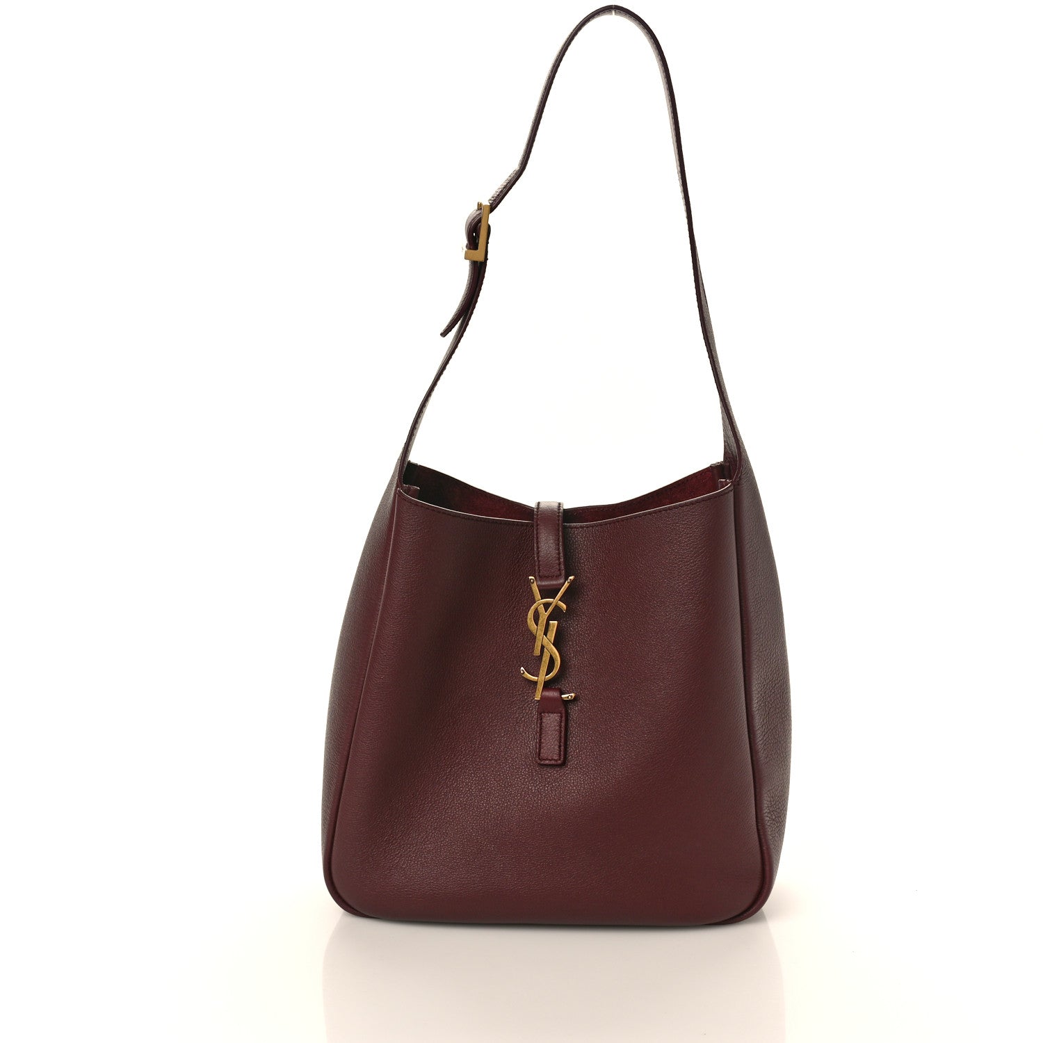 Saint Laurent Smooth Calfskin Small Le 5 A 7 Soft Hobo Rouge Legion 6 of 8